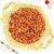 Designer Round Golden Carved Tray with Almonds